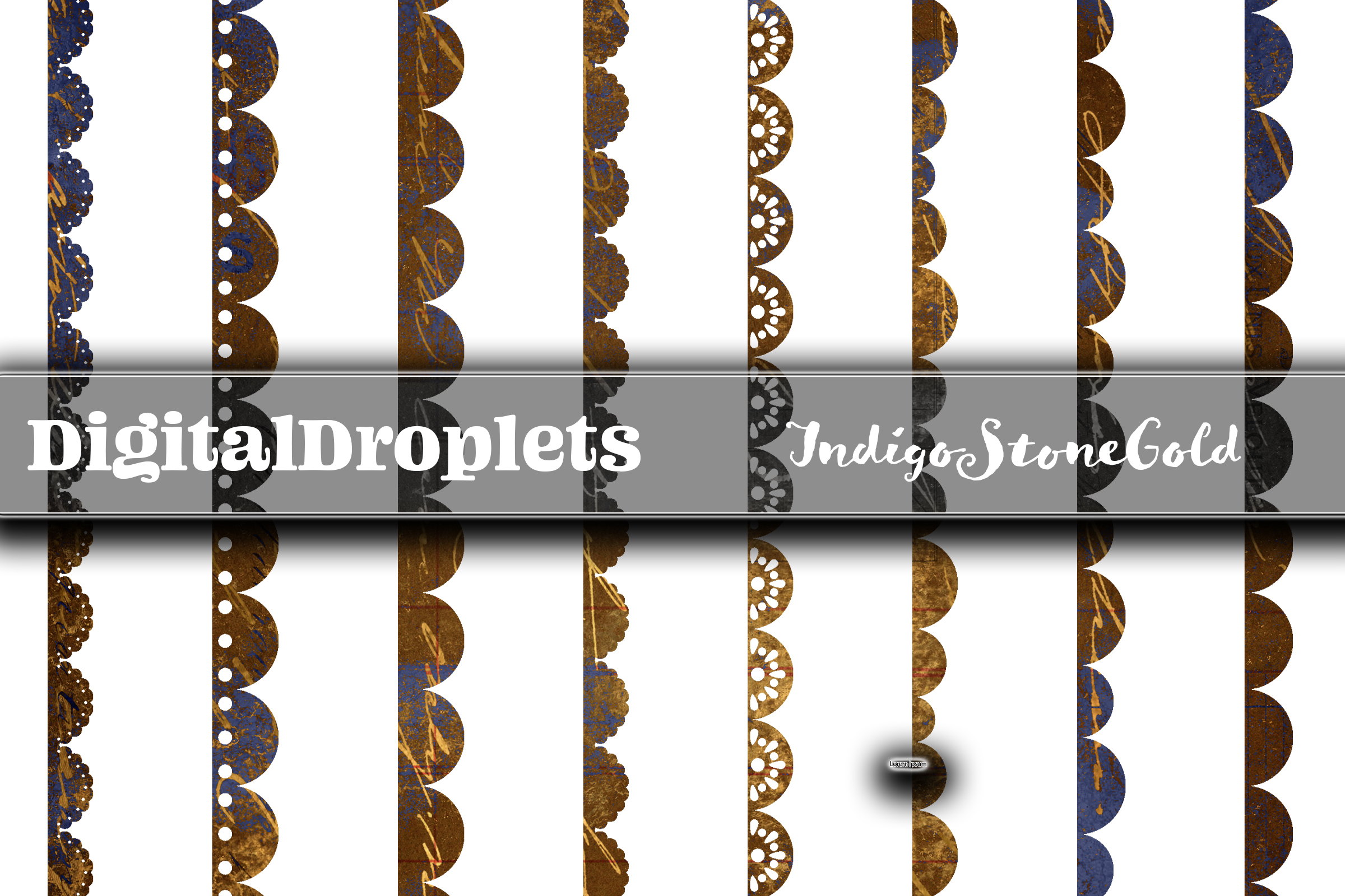 Scallop Borders | IndigoStoneGold