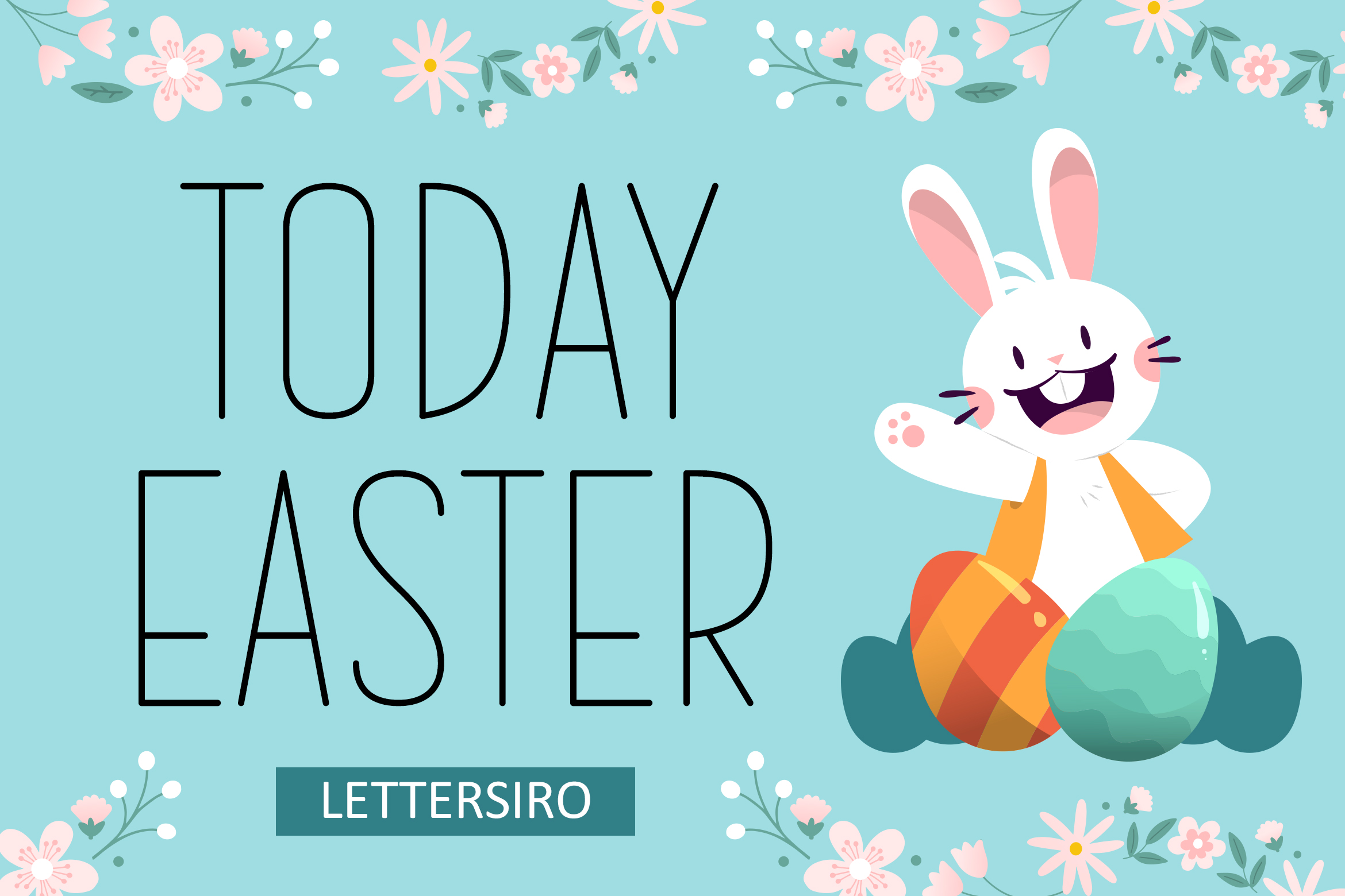 Today Easter preview, minimal sans serif font