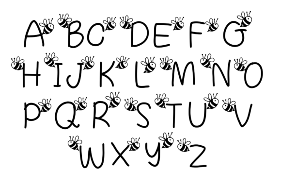 Baby Bee Font - Preview 1