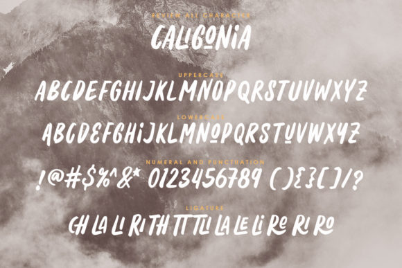 Caligonia Font - Preview 3