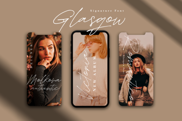 Glasgow Font PNG with transparent background - Preview 4