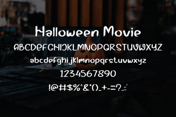 Halloween Movie Font PNG with transparent background - Preview 4