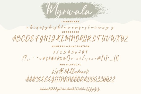 Myrwala Font PNG with transparent background - Preview 6