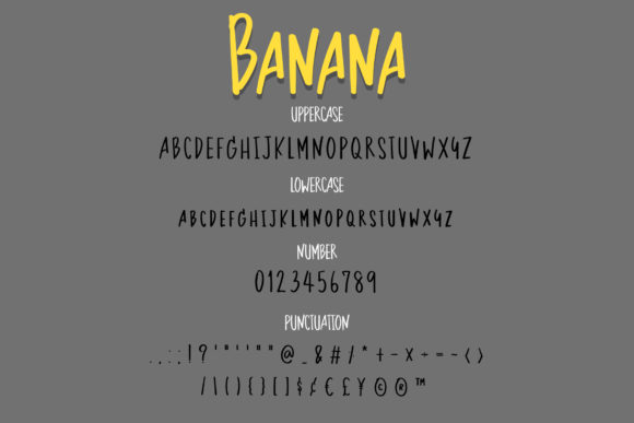 Banana Font - Preview 2