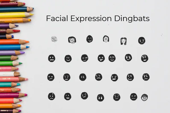 Facial Expression Font - Preview 2