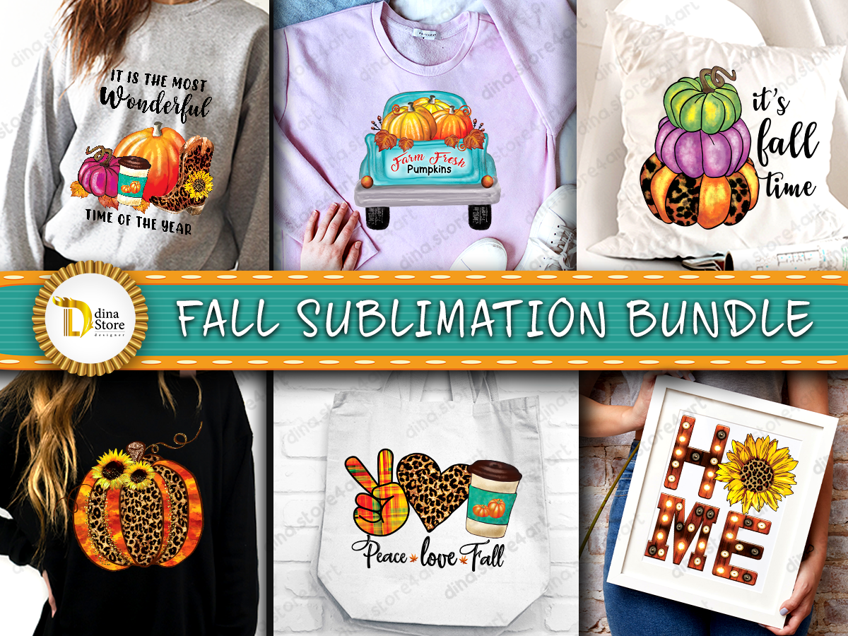 Fall Sublimation Bundle Graphic by dina.store4art · Creative Fabrica