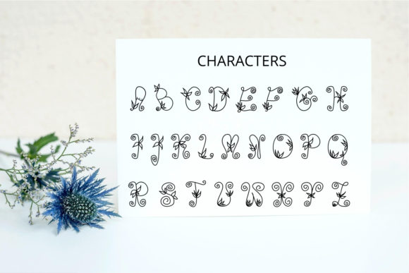 Flores Mono Font PNG with transparent background - Preview 4