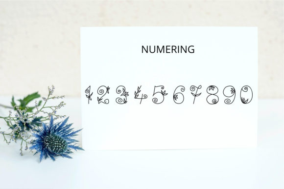 Flores Mono Font PNG with transparent background - Preview 5