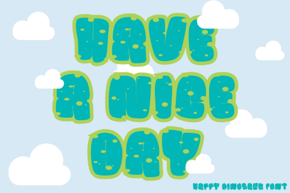 Happy Dinosaur Font - Preview 1