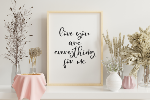 Heartbright Font PNG with transparent background - Preview 1