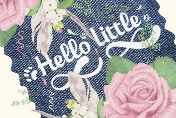 Hello Little Tiger Font PNG with transparent background - Preview 1