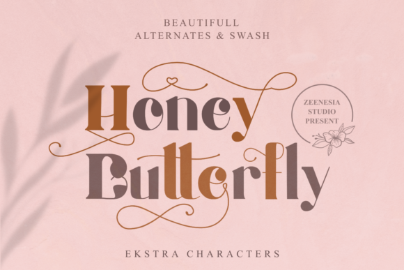 Honey Butterfly Font - Preview 6