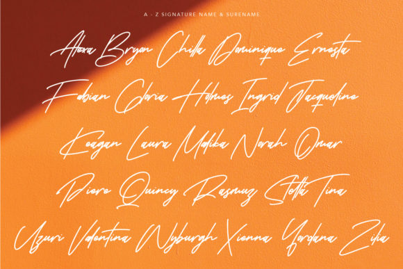 Karstar Signature Font PNG with transparent background - Preview 3
