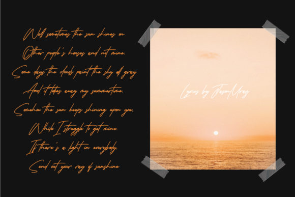 Karstar Signature Font PNG with transparent background - Preview 6