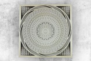 Layered Mandala, Cut File Mandala