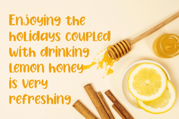 Lemon Friday Font PNG with transparent background - Preview 1