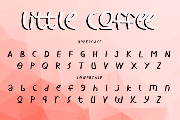 Little Coffee Font PNG with transparent background - Preview 2