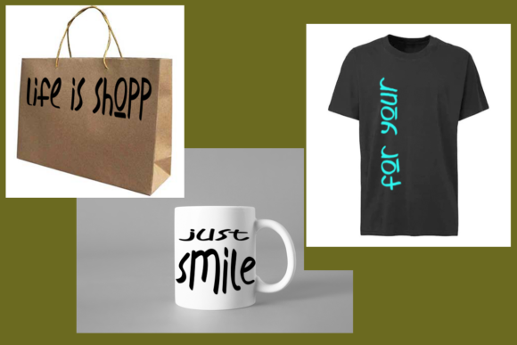 Little Coffee Font PNG with transparent background - Preview 3