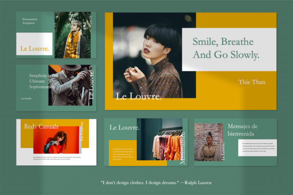 Preview of Louvre - Fashion Keynote Template fashion presentation template