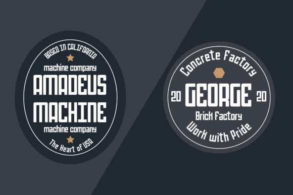 Mechanical Font PNG with transparent background - Preview 1