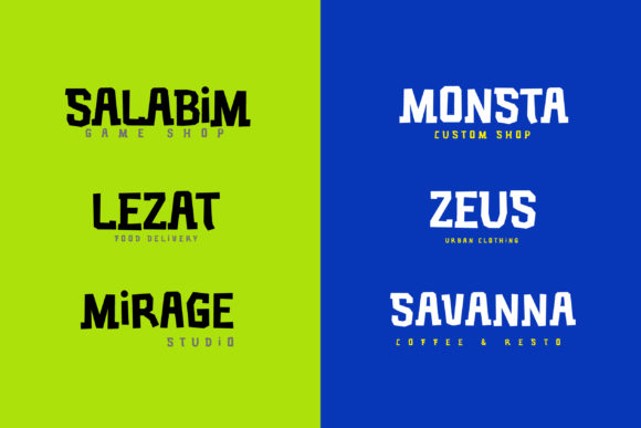 Blue Monster Font - Preview 5