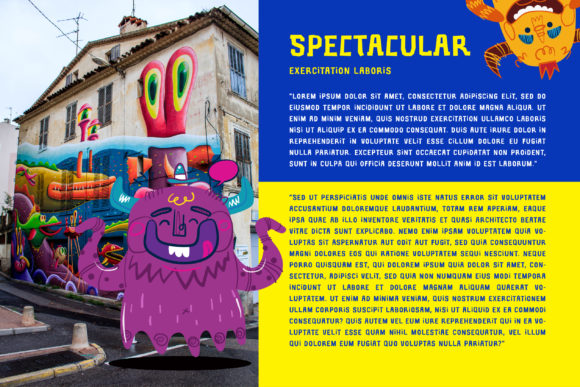 Blue Monster Font - Preview 6