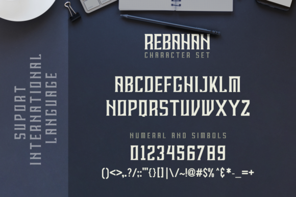 Rebahan Font PNG with transparent background - Preview 2