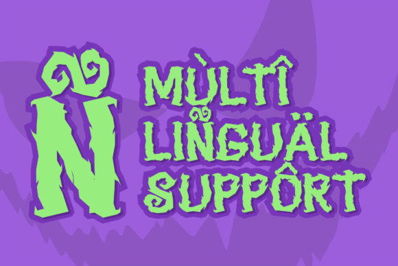 Scary Monsta Font PNG with transparent background - Preview 3