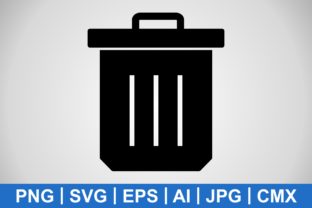 Vector Trash Icon Graphic by IYIKON · Creative Fabrica