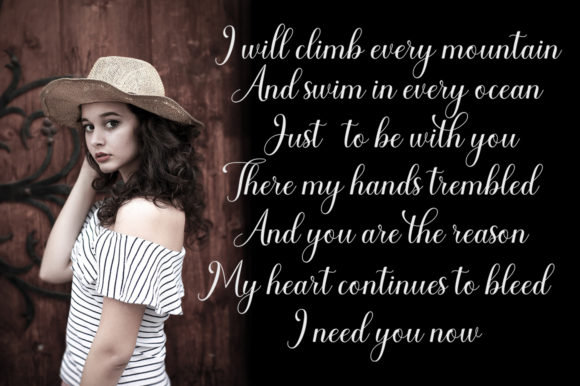 Allysa Daguise Font - Preview 1