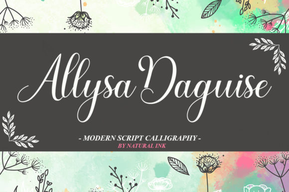 Allysa Daguise Font - Preview 5