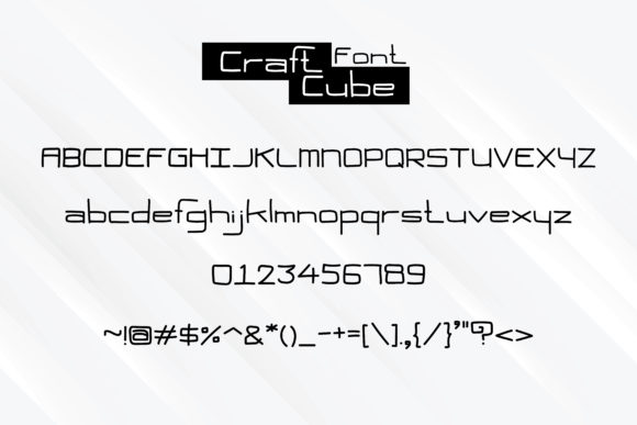 Craft Cube Font - Preview 6