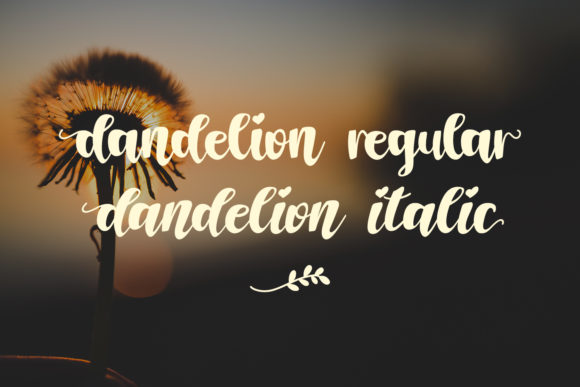 Dandelion Font - Preview 1