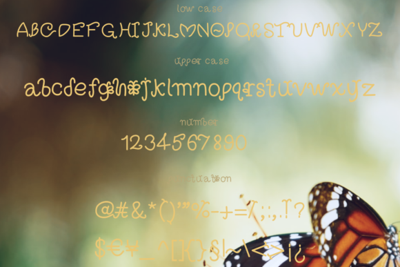 I'm Butterfly Font PNG with transparent background - Preview 1
