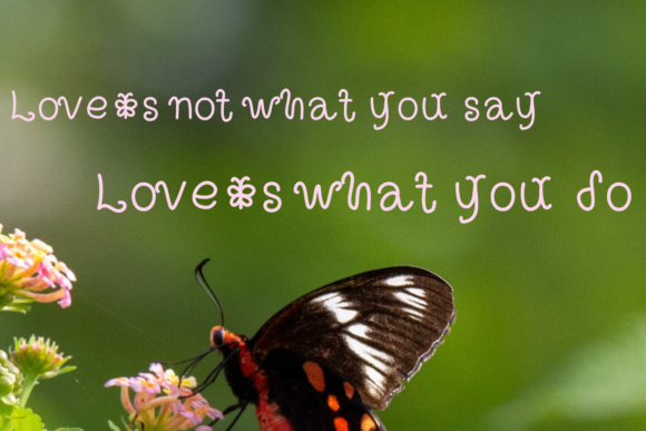I'm Butterfly Font PNG with transparent background - Preview 2
