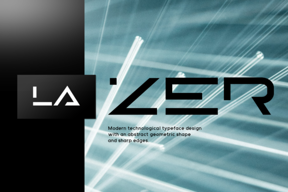 Lazer Font PNG with transparent background - Preview 2