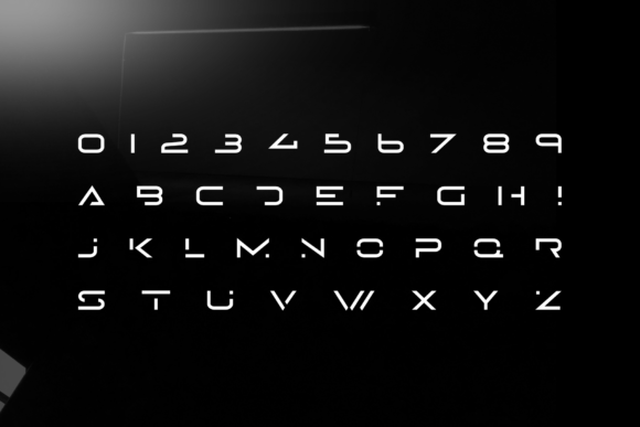Lazer Font PNG with transparent background - Preview 3