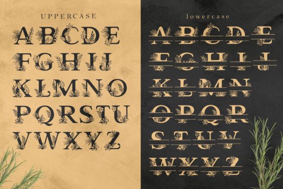 Manila Beauty Monogram Font font preview - 5
