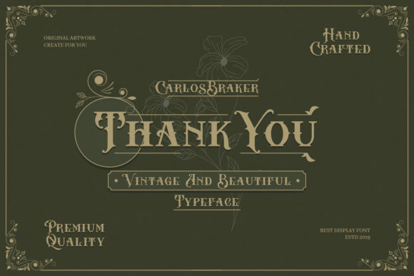 Carlos Barker Font - Preview 4