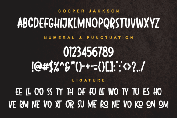 Cooper Jackson Font - Preview 1