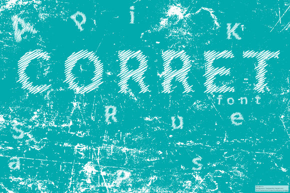 Corret Font PNG with transparent background - Preview 1