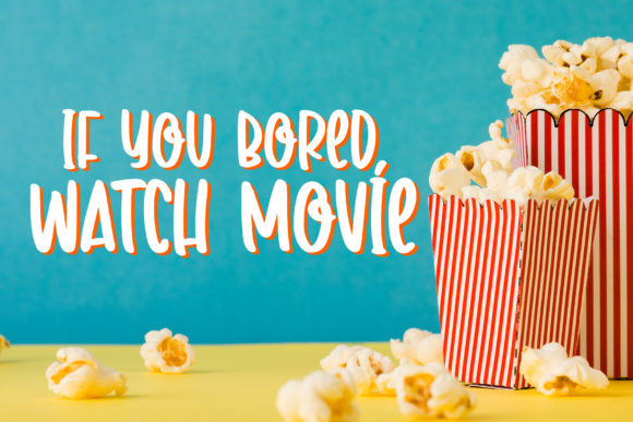 Crispy Corn Font PNG with transparent background - Preview 1