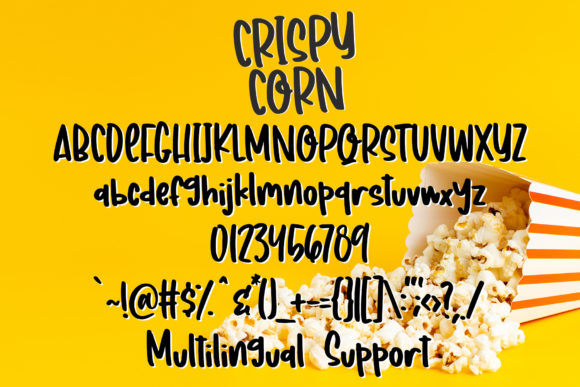Crispy Corn Font - Preview 5