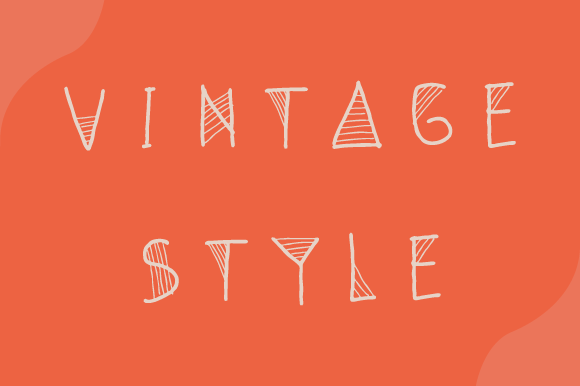 Line Stripe Font PNG with transparent background - Preview 3