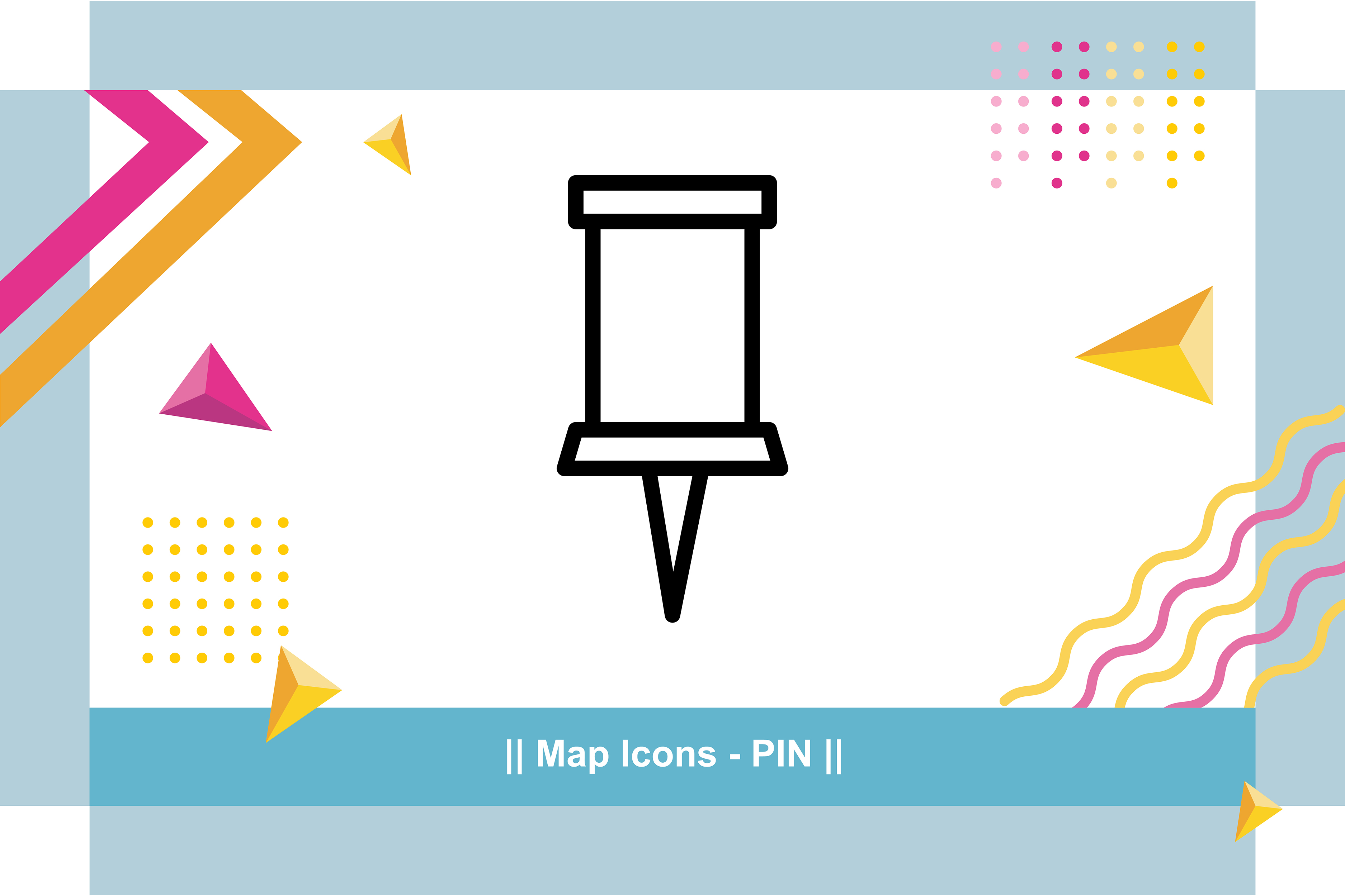 Map Icon - Pin Graphic by Adbanggemilang · Creative Fabrica
