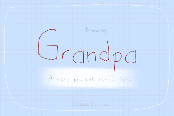 Nonna + Grandpa Font PNG with transparent background - Preview 5