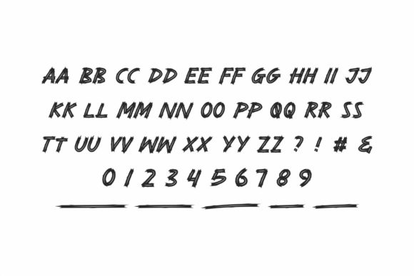 Ruderup Font PNG with transparent background - Preview 2