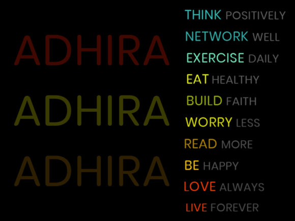 Adhira Font - Preview 1