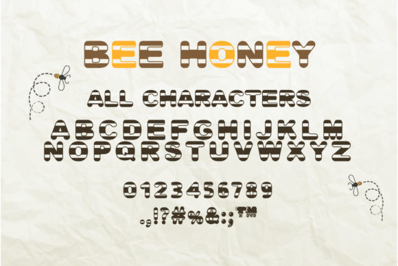 Bee Honey Font - Preview 2