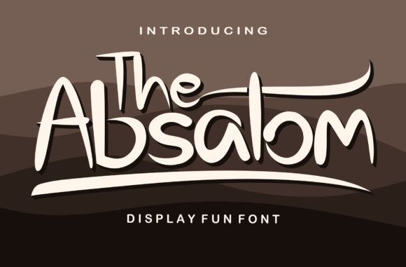 The Absalom Display Font By Cikareotype